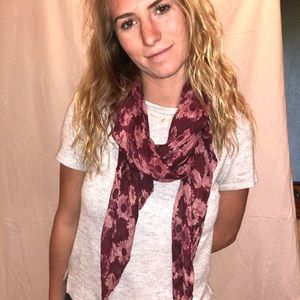 Pink, floral, summer scarf
